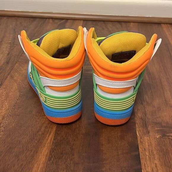 GUCCI Basket Sneaker in Multicolour Leather Effect Women’s EU 39/US 9 - Picture 5 of 9